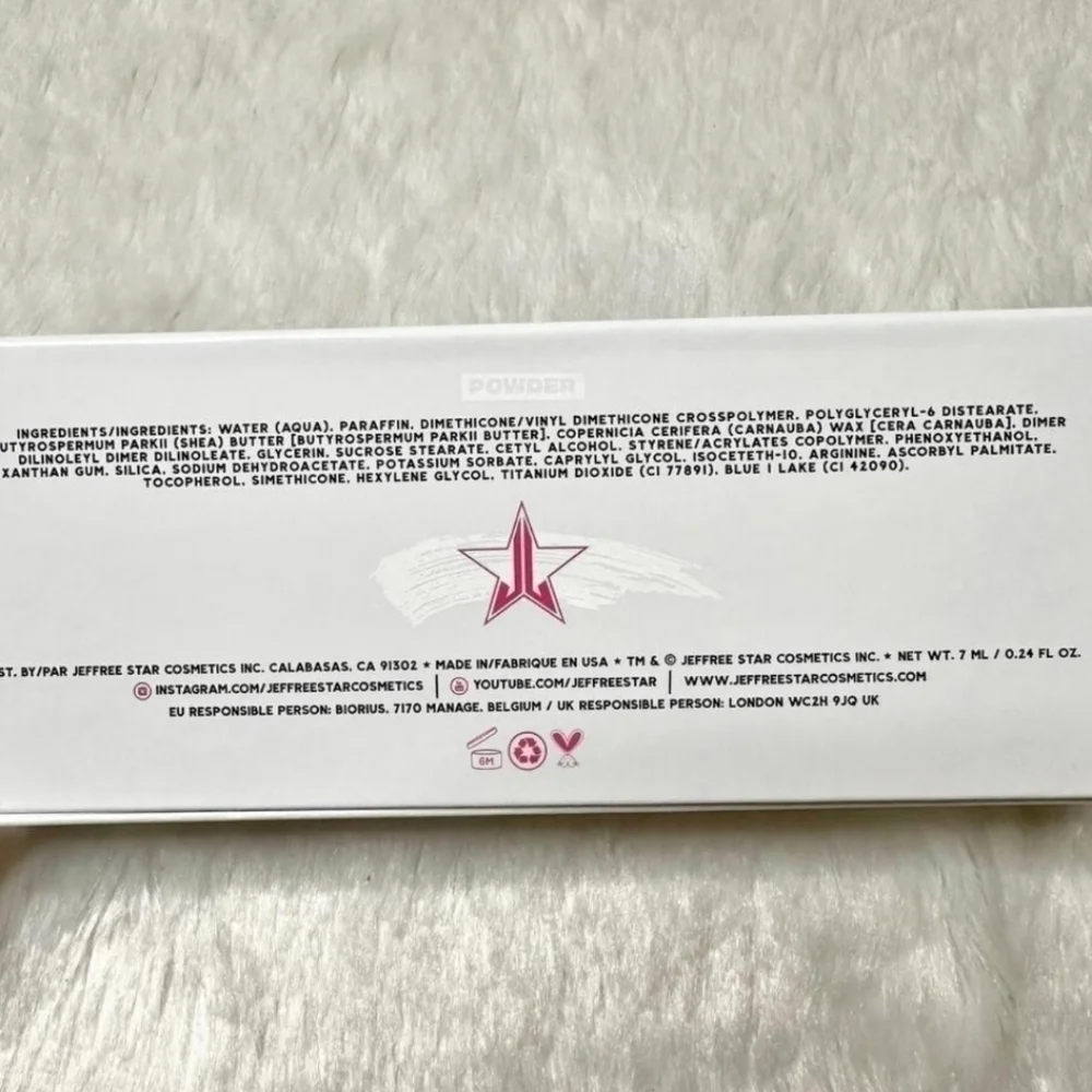 Jeffree Star Mascara in Powder White 7ml NIB❄️ White
